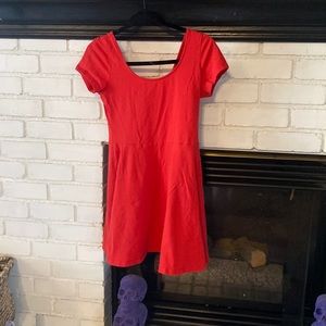 3/$18 Red skater dress forever21